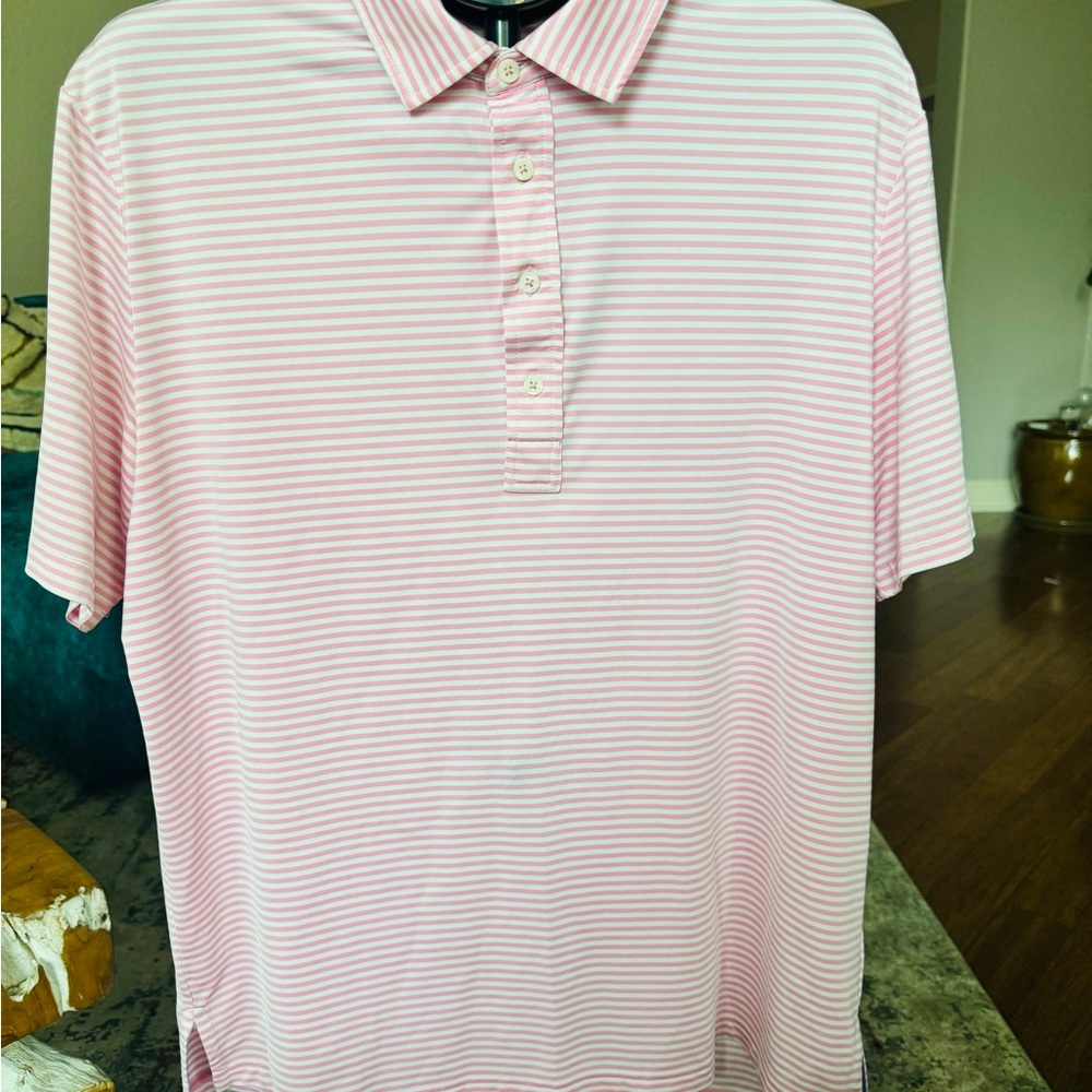 Ralph Lauren Light Pink Striped Polo Shirt